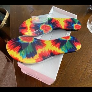 SHEIN tie dye sandals